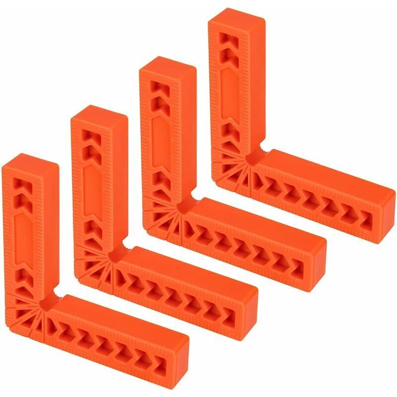 Equerre 4 pièces 100mm (Orange)