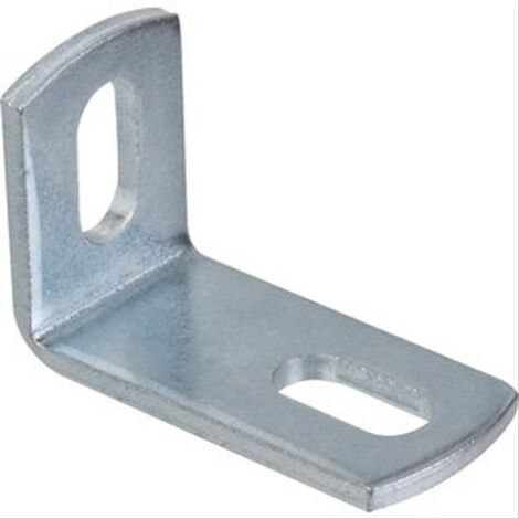 Equerre 90°, 2 trous, pour rail de largeur 41mm en acier zingué