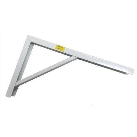 équerre Acier Blanc 20x30cm Support Mural Robuste Et Discret - Fepre
