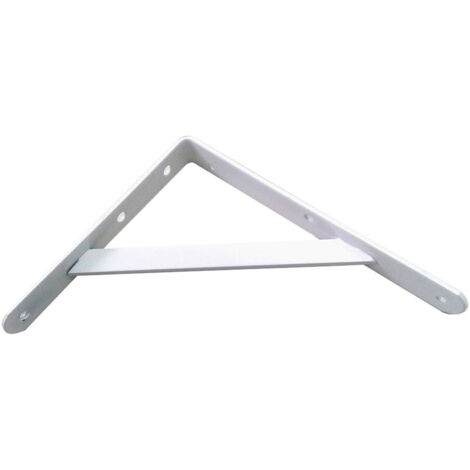équerre Acier Blanc Fortex 20x25cm Support Mural Robuste En Acier Blanc - Fepre