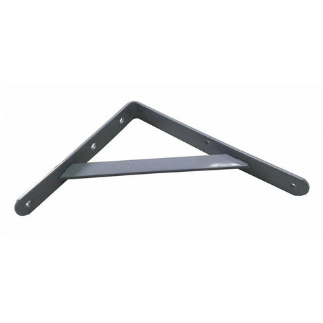 équerre Acier Fortex 20x25cm Robuste, Polyvalente, Finition Grise Argent - Fepre