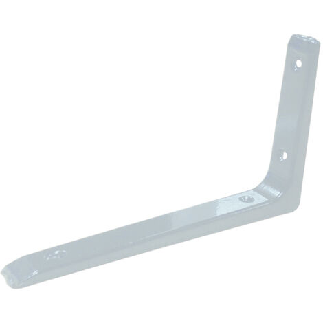 équerre Aluminium Plm07 Blanche Support Mural Robuste Et Discret - Micel