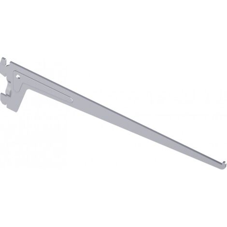 Console 5121 2 crochets 40cm epoxy blanc