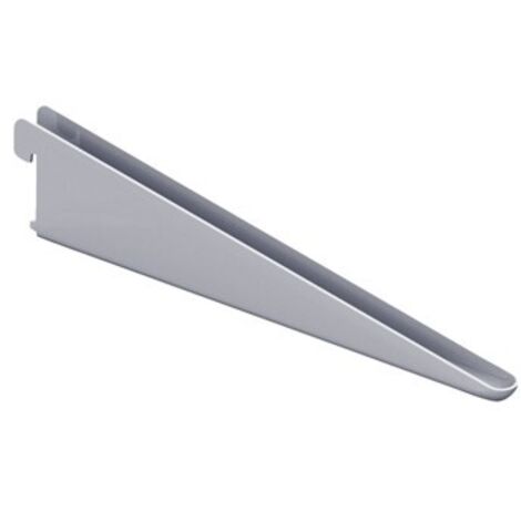 Équerre blanche 470mm – Acier époxy – Charge max 55kg – Lot de 10 – Pour rails 10002 avec pas de 32mm – Strauss Vonderweidt