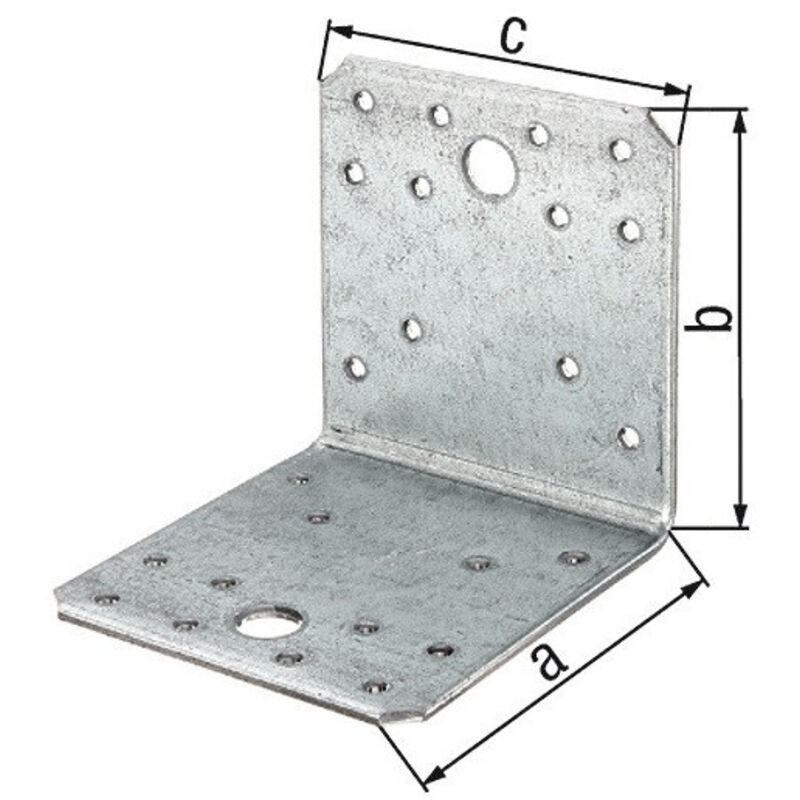 Equerre Connecteur d'angle 105x90x105mm S.3mm ETA-08/0165 GAH Par 25)