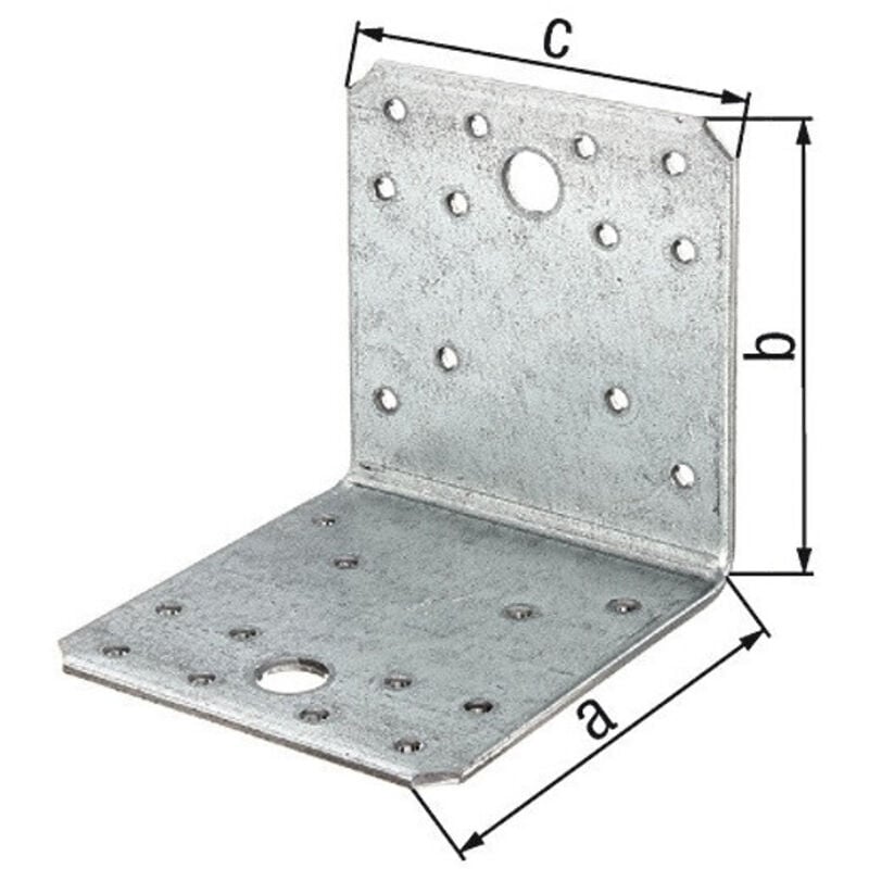 Equerre Connecteur d'angle 90x65x90mm S.2,5mm ETA-08/0165 GAH Par 50)