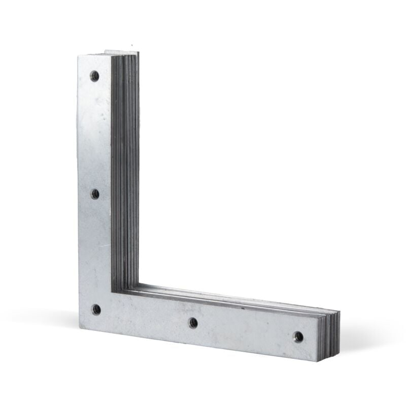 847692 Équerre d'angle, galvanisée Sendzimir, 200 x 200 x 30 mm, Set de 10 pièces - Alberts