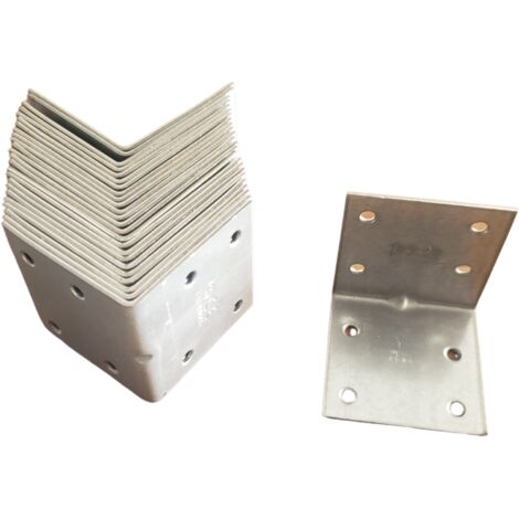 Équerre de fixation 60x60 mm en acier – Pour renforcement angles bois et métal – Vente à l'unité – Installation avec vis ou boulons – Waelbers