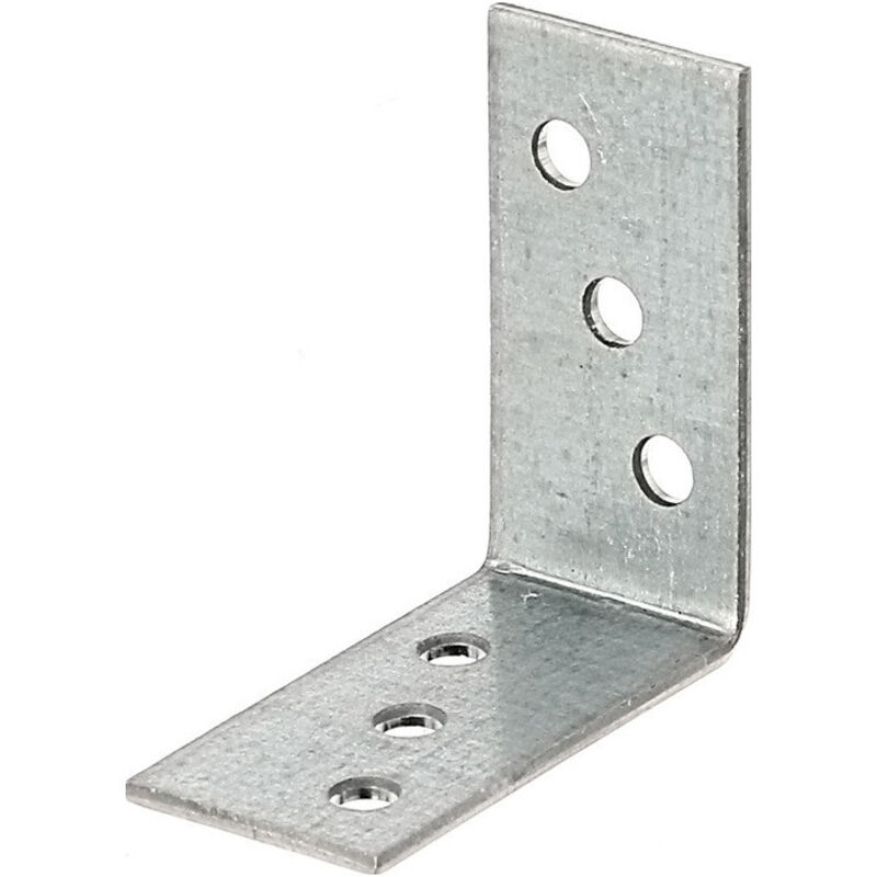 846572 Équerre d'assemblage, galvanisée Sendzimir, 90 x 90 x 40 mm, Set de 50 pièces - Alberts