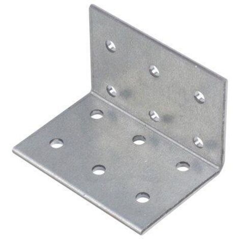 équerre D'assemblage Galvanisée Perforée 2,5 Mm  100 X 100 X 80