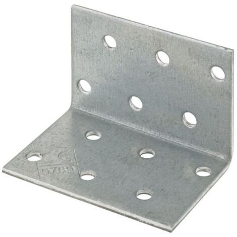 Equerre d'assemblage perforée 60x60x40x2,5 mm