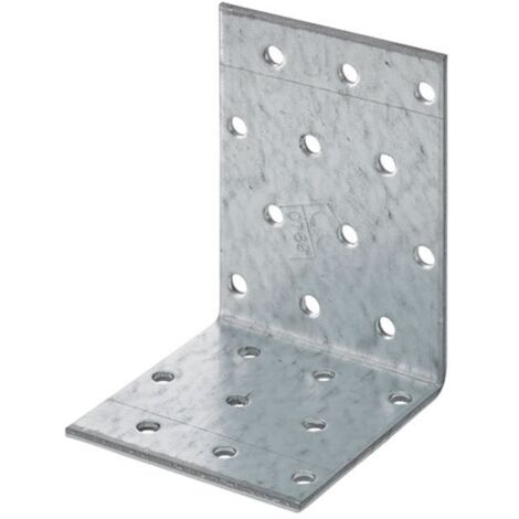 Equerre d'assemblage perforée irrégulier 60x80x60x2,5 mm