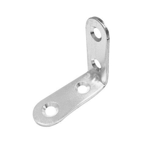 Equerre de chaise en fer zingué, H.4 cm