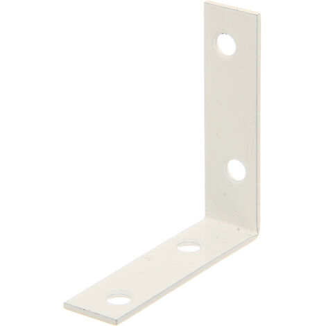 Équerre de chaise – plastifiée blanche – 60  x 60  x 16 mm –  Marque Alberts