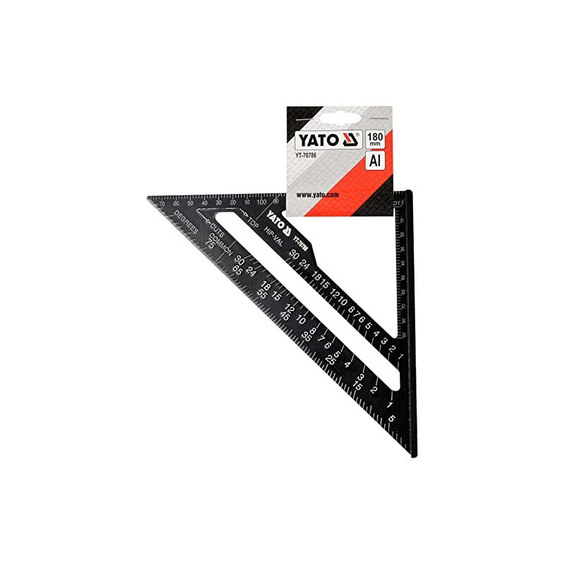 Yato - querre de charpentier en aluminium 180 mm