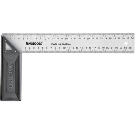 Équerre de charpentier poignée en plastique renforcée Teng Tools SQAP300