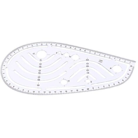 Équerre de couture en plastique, règle courbe, outil de dessin de tailleur, outil de bricolage