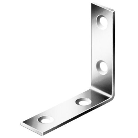 Equerre de fixation 120x120x2mm bleu Galva (Par 50)