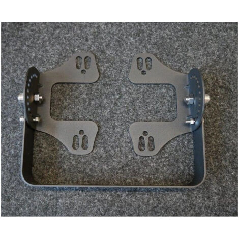 Equerre de fixation métal noire largeur orientable pour luminaire et projecteur Highbay 100-150W