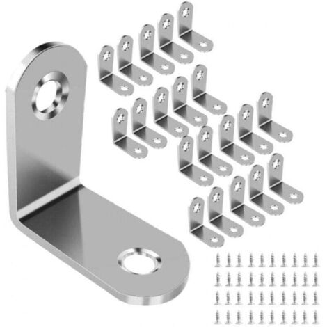 Équerre de Fixation Métal pour Réparation Meubles 20 Équerres 3030mm et Meubles, XU, Renforcer Joints KZQ - KZQ