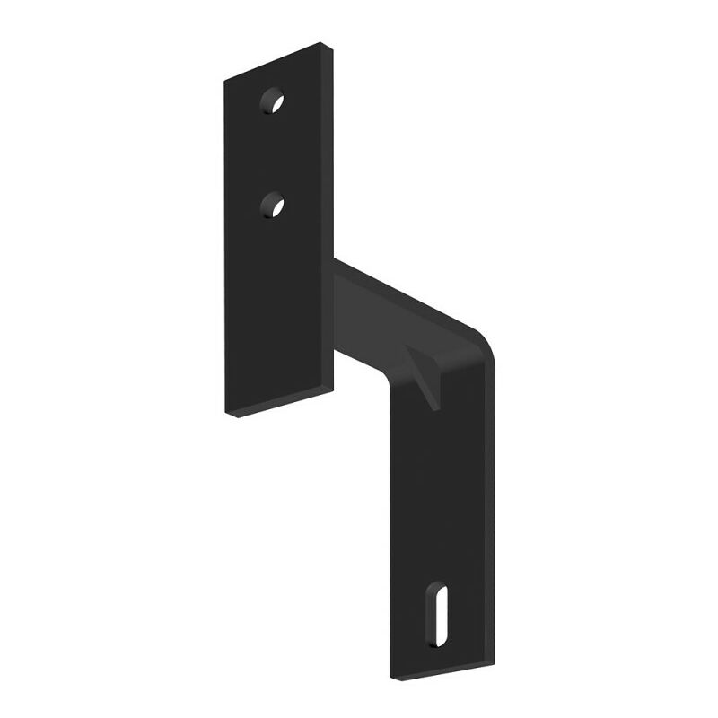 Slid'up By Mantion - querre de fixation noire type Barn Door pour 2 portes parallèles pour SU5371 et SU5372 - Noir mat