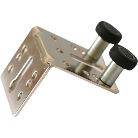 Equerre de guidage sous pente/pan coupé en acier pour placard coulissant (Dimensions 55mm x 75mm x 50 mm) HOMEWELL