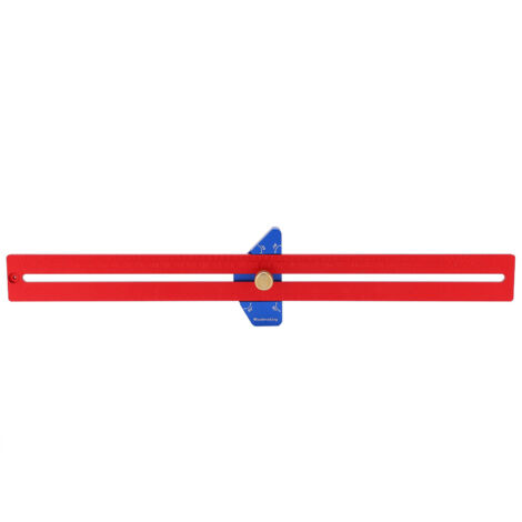 Équerre de menuiserie ajustable en alliage d'aluminium, outil de traçage pour charpente, 370mm