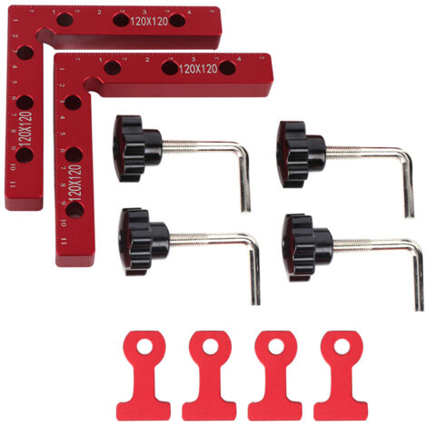 Équerre de menuiserie en aluminium anodisé, serre-joint à angle droit pour assemblage
