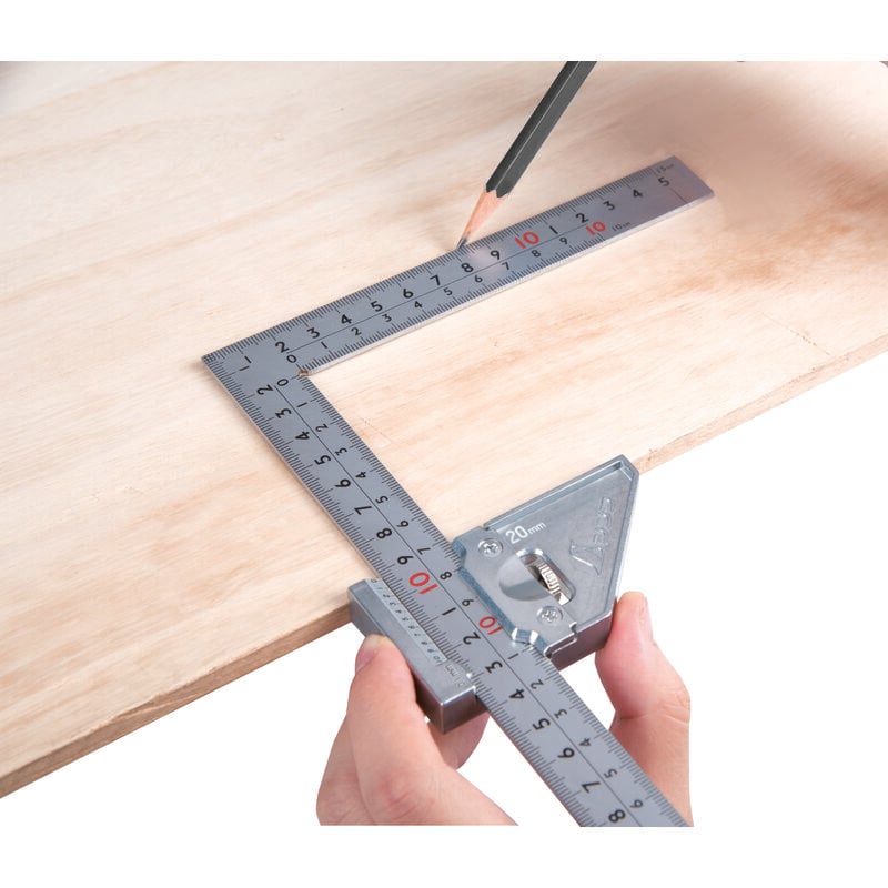 Famex - Equerre de menuisier 30x15 cm Shinwa 12486