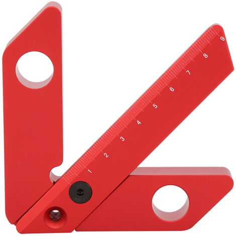 Équerre de menuisier 45/90 degrés avec pointe à tracer et chercheur de centre pour le travail du bois