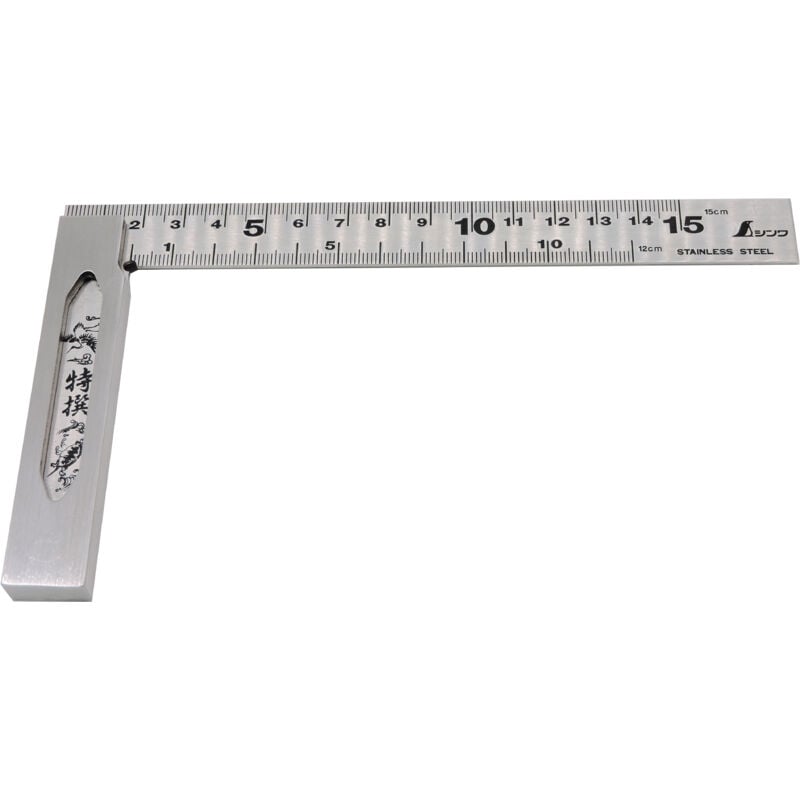 Famex - Equerre de menuisier 90°, 15 cm Shinwa 62009