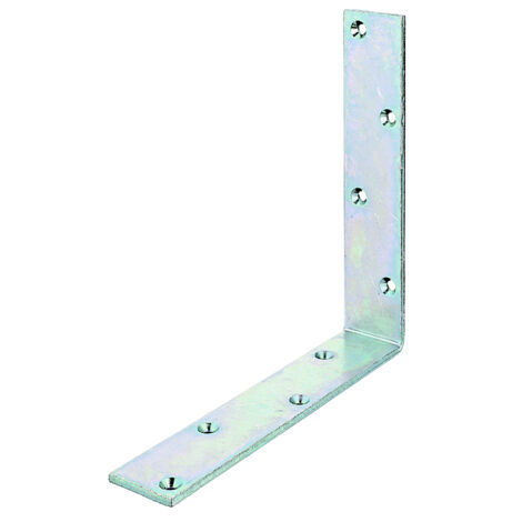 Équerre de poutre 200 x 200 x 40 mm – Acier passivé – Trous fraisés – Marque Alberts