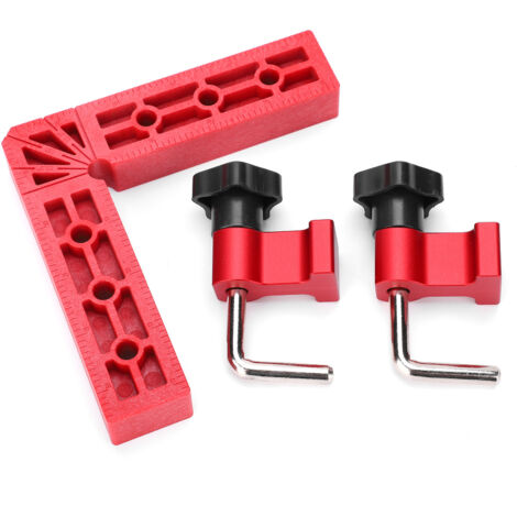 Équerre de serrage 90° pour bois, règle en L 140 mm, outil de menuisier précis
