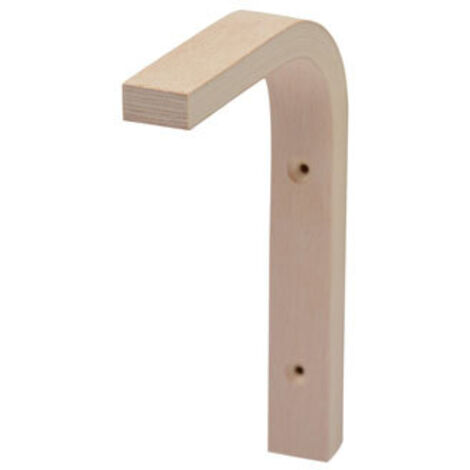 Equerre décorative hêtre lamelles multiplex 10x15cm
