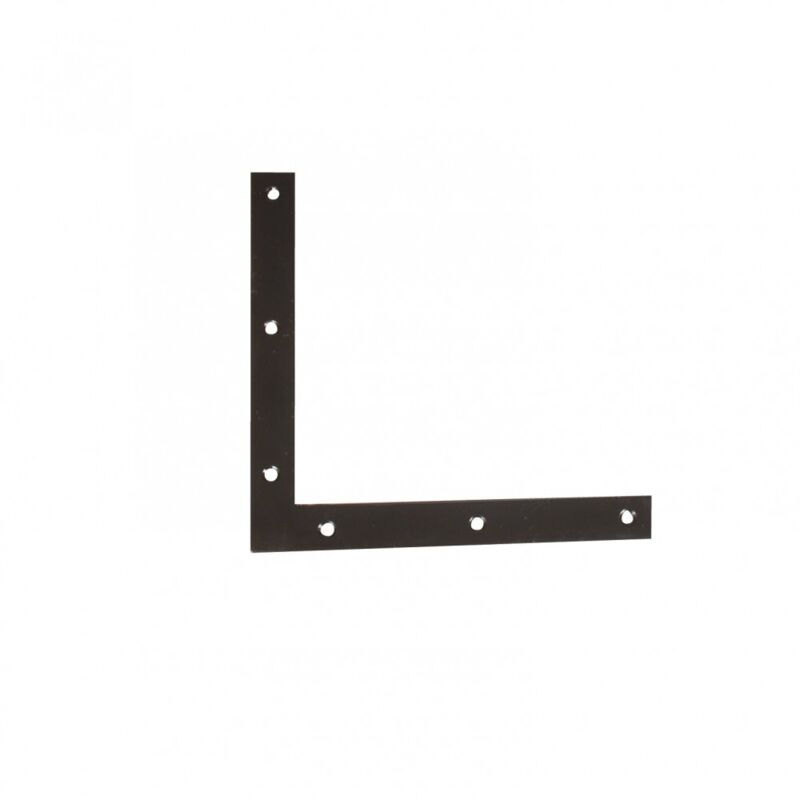 Equerre d&eacute;coup&eacute;e frais&eacute;e 25x4 l.220mm noir - Afbat