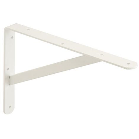 Equerre Dolmen en acier peint, P.20 x H.30 cm blanc