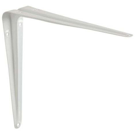 Equerre en acier peint Normo, H.25 x P.20 cm blanc