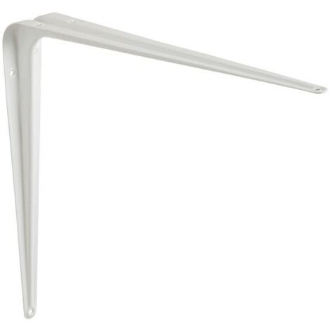 Equerre en acier peint Normo, H.35 x P.30 cm blanc