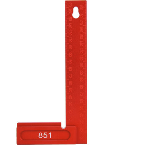Équerre en aluminium 90° pour menuisier, 0-200 mm, outil de mesure précis pour charpente