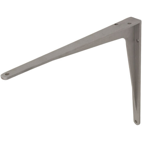 Équerre étagère en aluminium argent Herakles 400 x 350 mm - Par