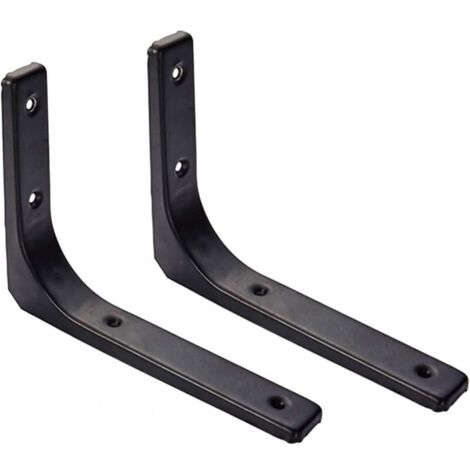 Equerre Etagere Murale, 2PCS Equerre Metal 300mm x 250mm Equerre Charge Lourde Support Etagere Murale Pour Deco Murale Cuisine