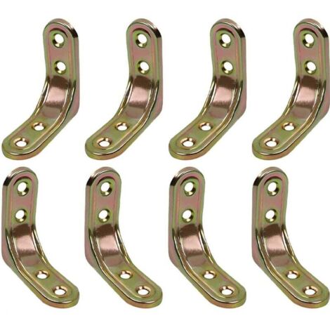 Equerre Etagere Murale,8 Pièces 5cm × 5cm Equerre Metal Etagere, Forte Capacité Portante, Pour Fixer Et Renforcer Tables, Chaises, Meubles，