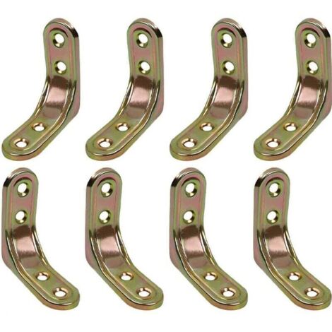 Equerre Etagere Murale,8 Pièces 5cm × 5cm Equerre Metal Etagere, Forte Capacité Portante, Pour Fixer Et Renforcer Tables, Chaises, Meubles,