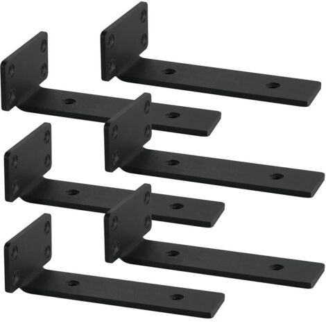 Equerre Etagere Murale,equerre fixation 20cm, Support etagere murale,Equerre Charge Lourde,Support étagère Murale ,Lot de 6
