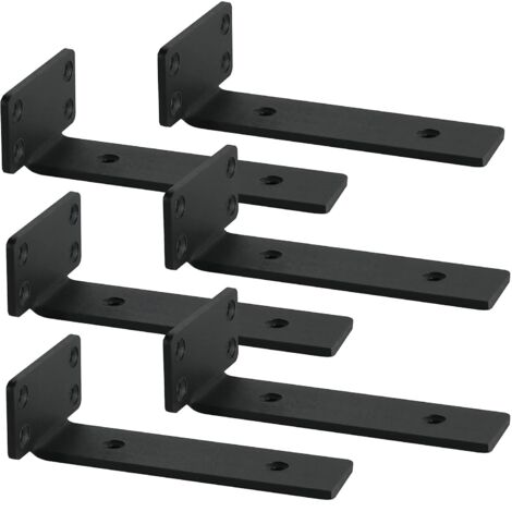Equerre Etagere Murale,equerre fixation 20cm, Support etagere murale,Equerre Charge Lourde,Support étagère Murale ,Lot de 6