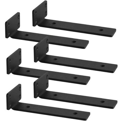Equerre Etagere Murale,equerre fixation 25cm, Support etagere murale,Equerre Charge Lourde,Support étagère Murale ,Lot de 6