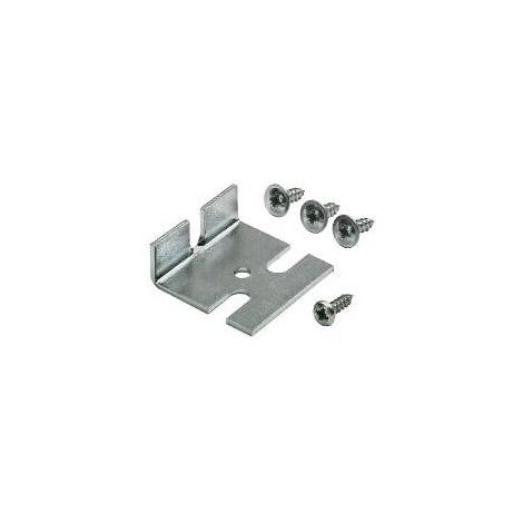 Équerre frontale de stabilisateur de façade Innotech Atira - en acier chromé - HETTICH