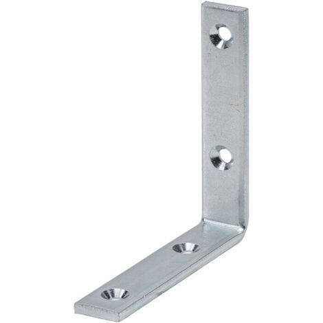 Equerre L.140mm B.20mm S.5mm Acier galvanisé bleu - Trous-D.6mm VORMANN (Par 10)