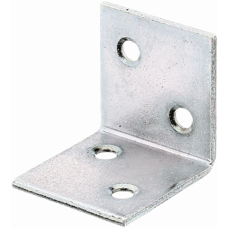 847494 Équerre large, galvanisée Sendzimir, 30 x 30 x 30 mm, Set de 100 pièces - Alberts