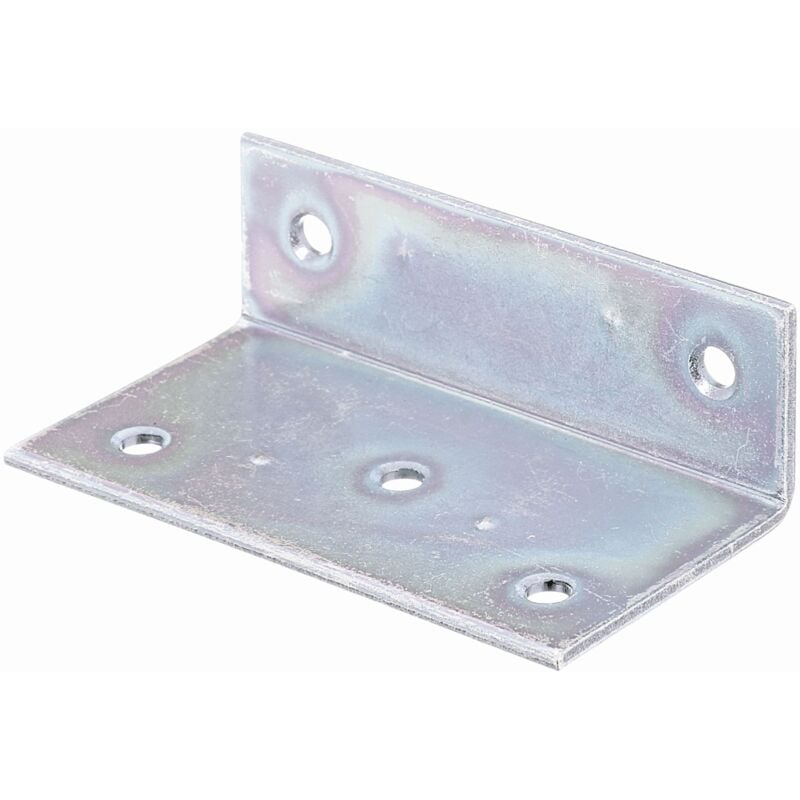 847463 Équerre large, galvanisée Sendzimir, 40 x 25 x 75 mm, Set de 50 pièces - Alberts